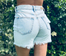 Load image into Gallery viewer, Cali overlap Jean shorts
