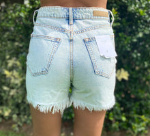 Load image into Gallery viewer, Cali overlap Jean shorts
