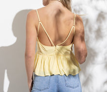 Load image into Gallery viewer, Ruffles of sunshine Peplum top
