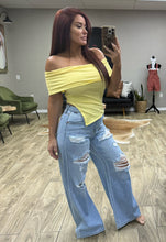 Load image into Gallery viewer, Bridgett off the shoulder Top (yellow)
