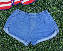 Load image into Gallery viewer, Denim Dolphin elastic shorts
