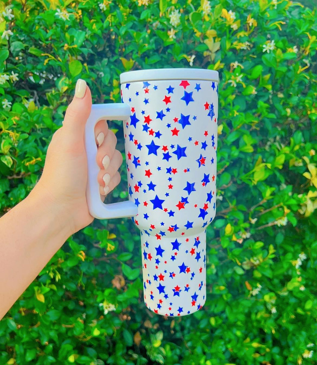 Red white & blue stars tumbler