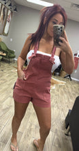 Load image into Gallery viewer, Cabernet crush knot romper
