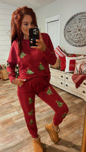 Load image into Gallery viewer, O Christmas tree loungewear set
