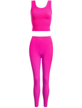 Load image into Gallery viewer, Ribbed active set Cupid pink  O/S
