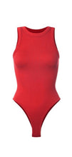 Load image into Gallery viewer, Scarlet ribbed bodysuit O/S
