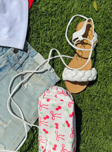 Load image into Gallery viewer, Summer strolls lace up braided sandals (white)
