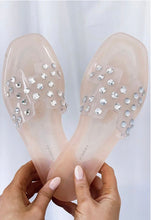 Load image into Gallery viewer, Diamond blush   jelly sandals
